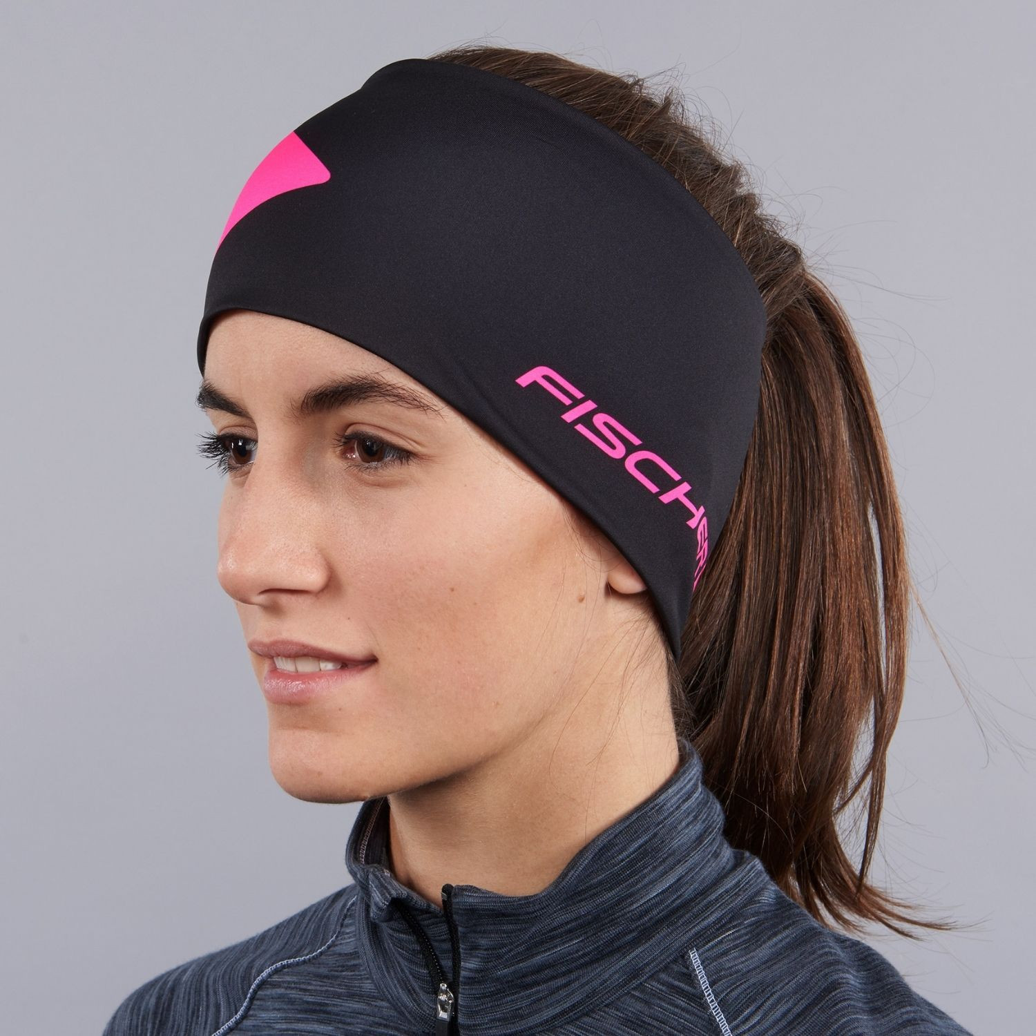 Čelenka FISCHER Oberstdorf Headband Neonpink