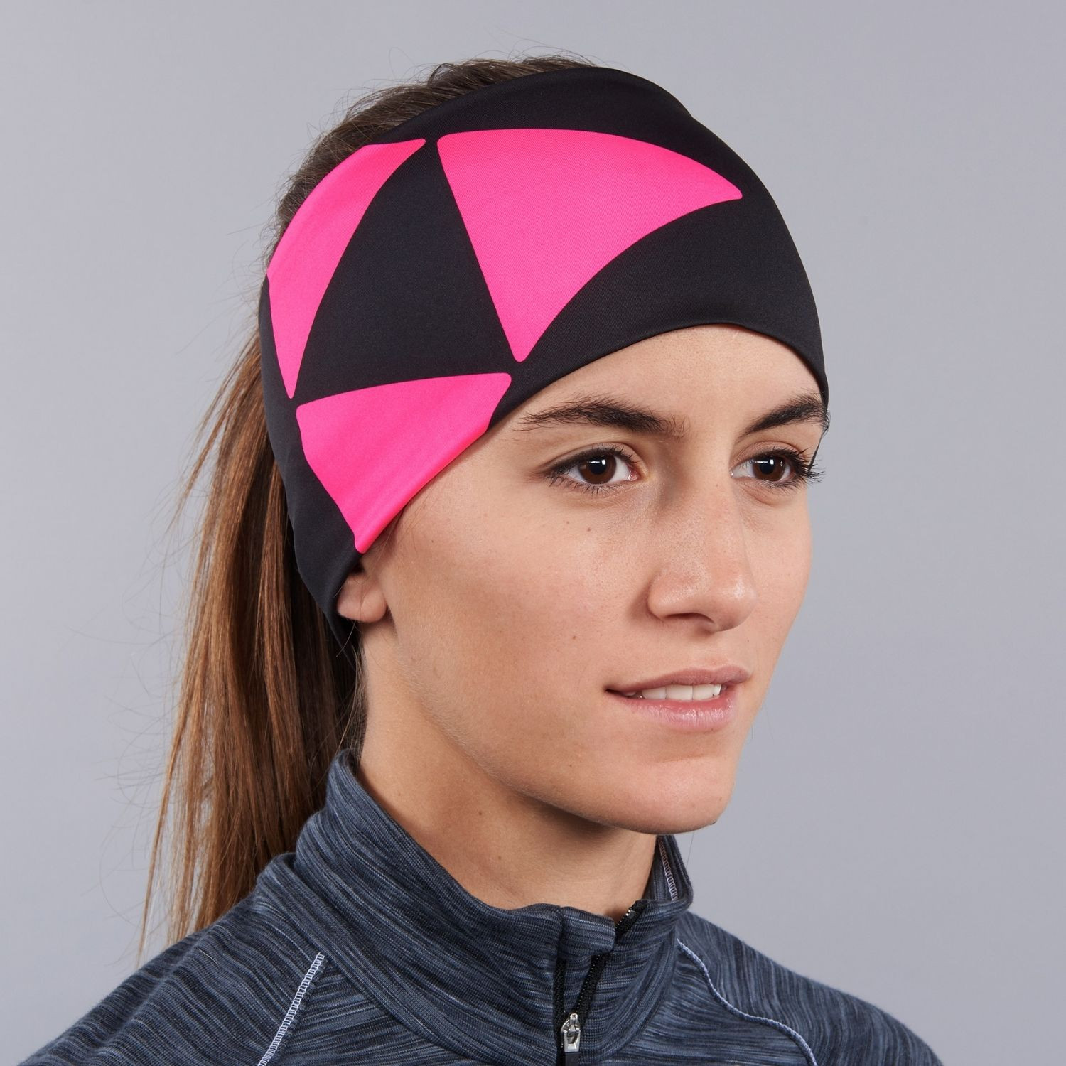 Čelenka FISCHER Oberstdorf Headband Neonpink