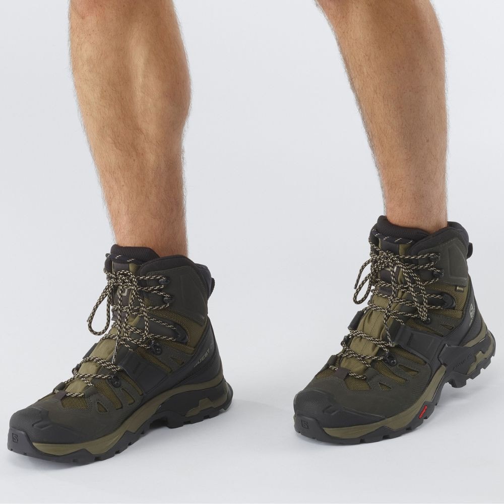 Turistické boty SALOMON Quest 4 GTX Olive night/Peat/Safari