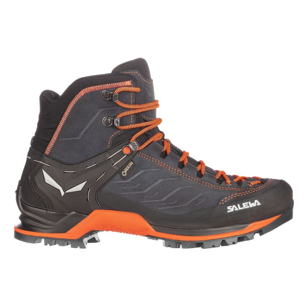 Turistické boty SALEWA MTN Trainer Mid Gore-Tex M Asphalt/Fluo Orange