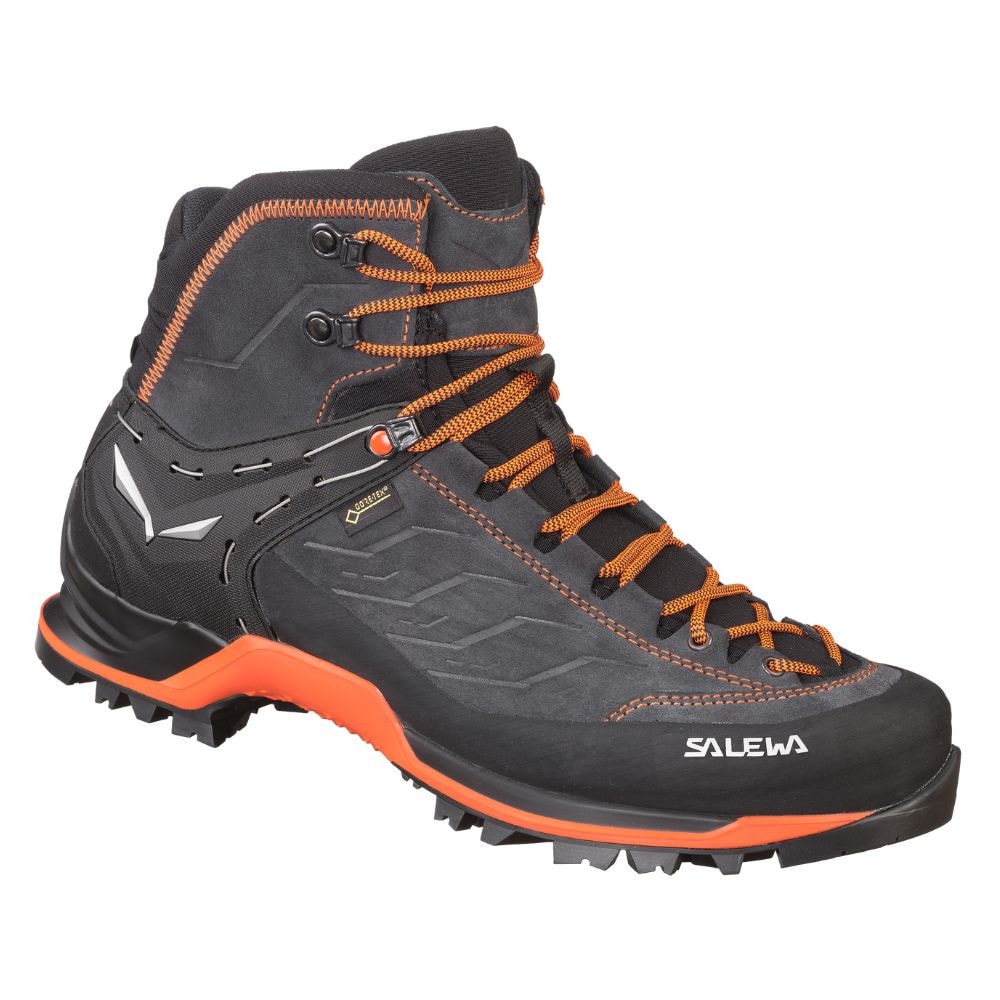 Turistické boty SALEWA MTN Trainer Mid Gore-Tex M Asphalt/Fluo Orange