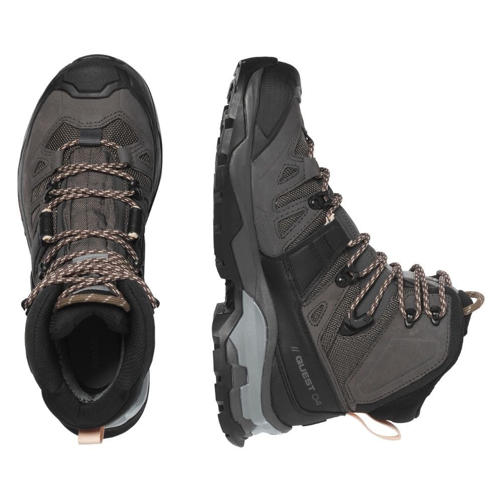 Turistické boty SALOMON Quest 4 GTX W Magnet/Black/Sun kiss