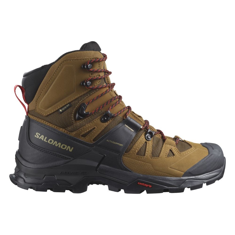 Turistické boty SALOMON Quest 4 GTX Rubber/Black/Fiery Red
