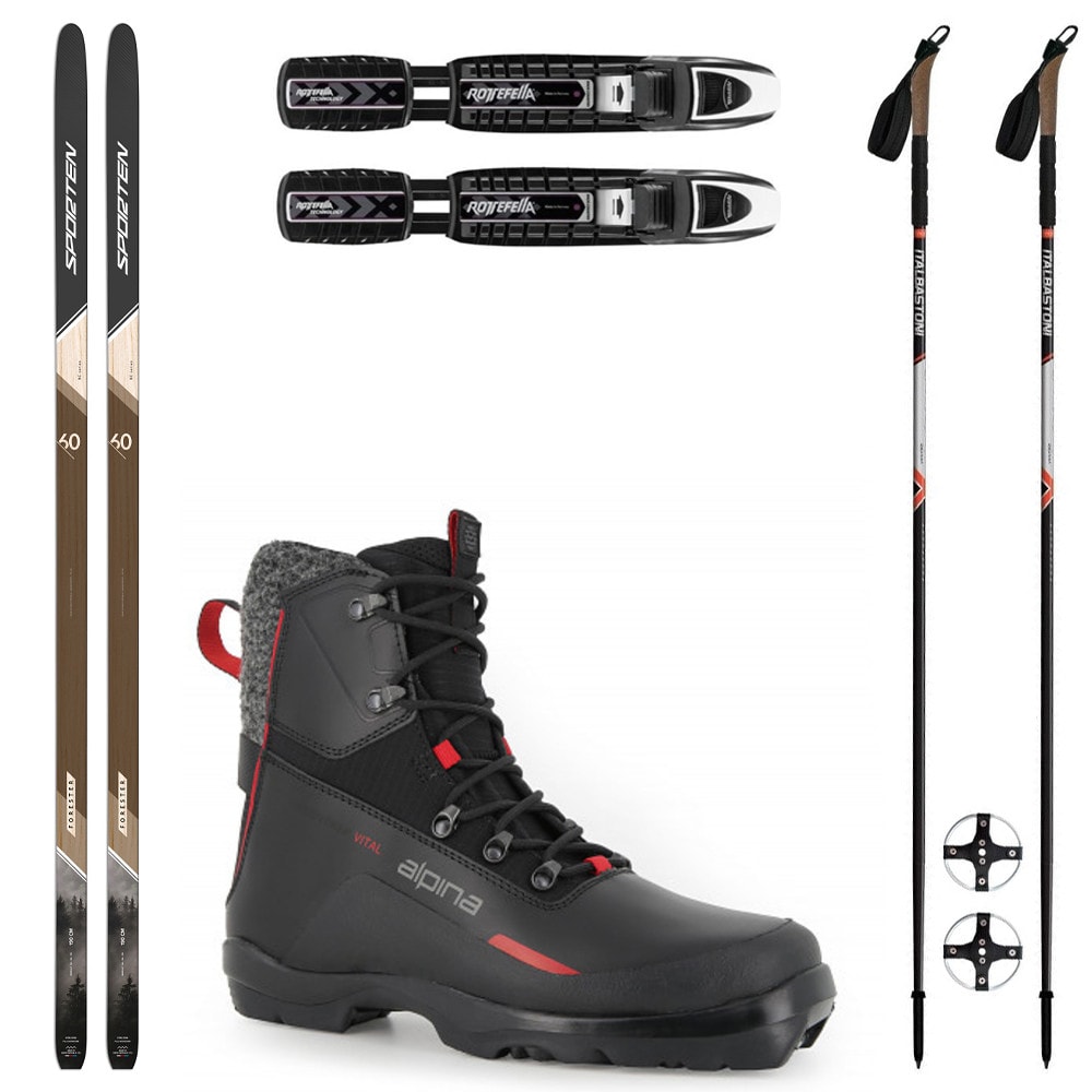 Backcountry set SPORTEN Forester MgE s vázáním BC NNN + boty Alpina Discoverer + hole
