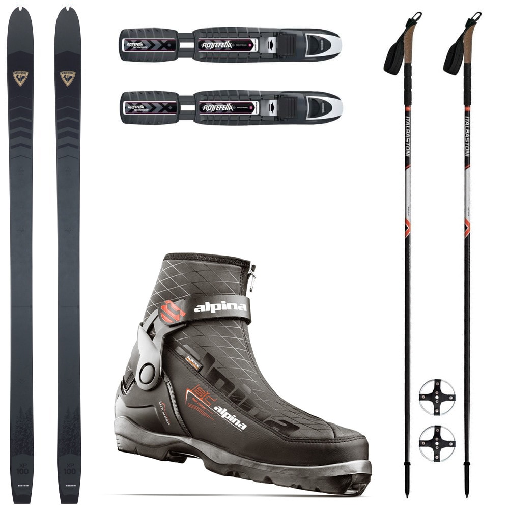 Backcountry set ROSSIGNOL XP 100 Positrack s vázáním BC NNN + boty ALPINA Outlander + hole
