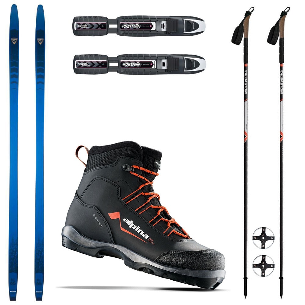 Backcountry set ROSSIGNOL BC 65 Positrack s vázáním BC NNN + boty ALPINA Snowfield BC + hole