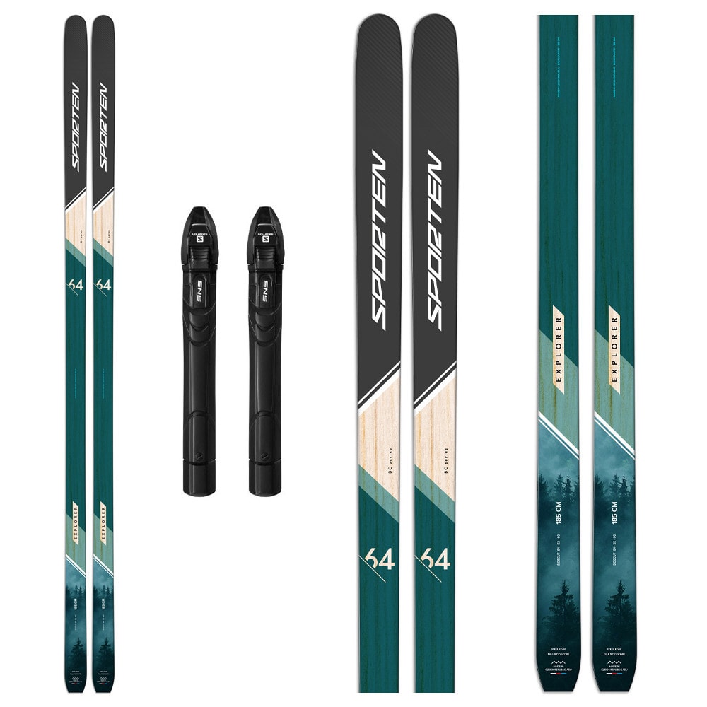 Backcountry běžky SPORTEN Explorer SKIN se stúpacím pásem a vázáním SNS