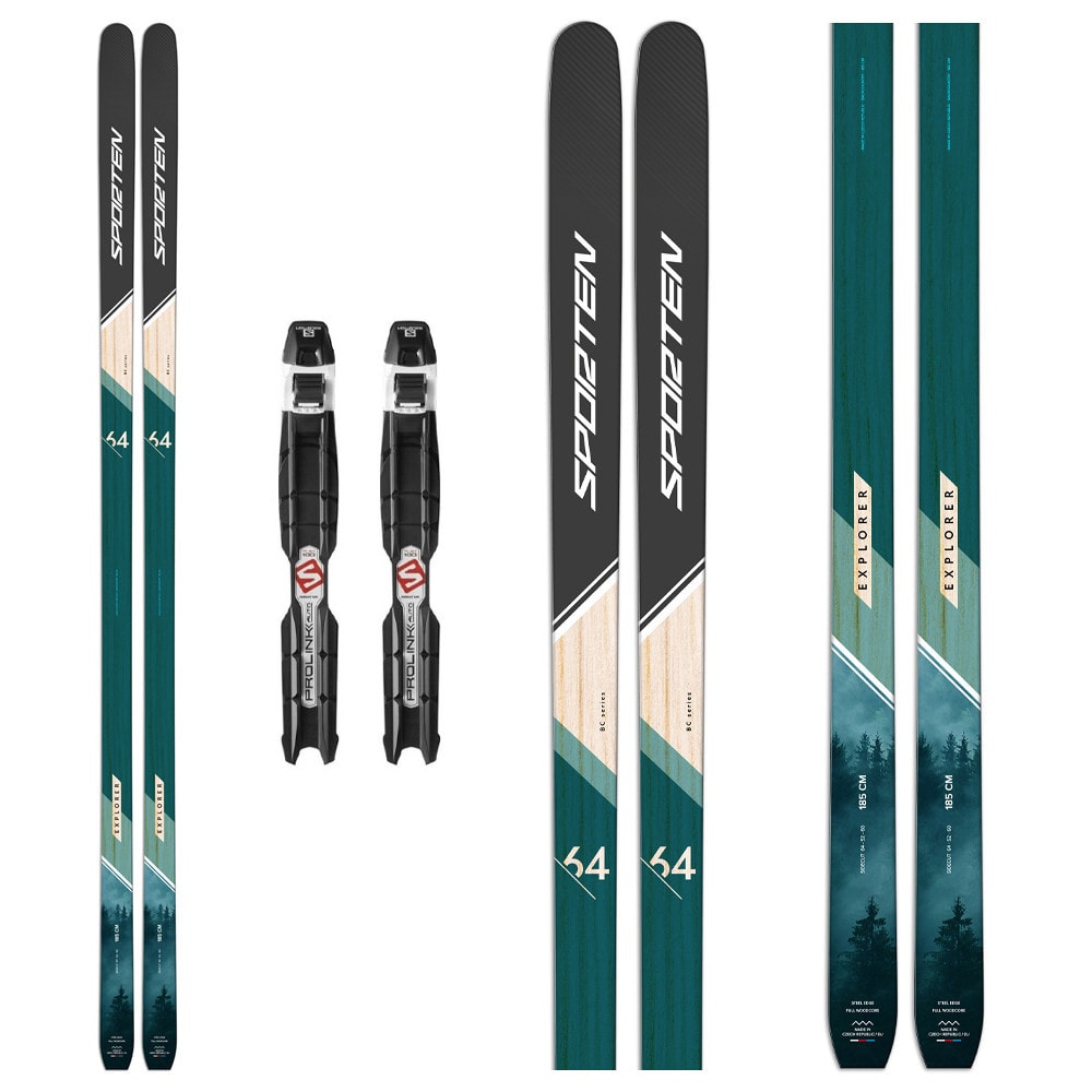 Backcountry běžky SPORTEN Explorer MgE 64 s vázáním SALOMON Prolink Auto - NNN