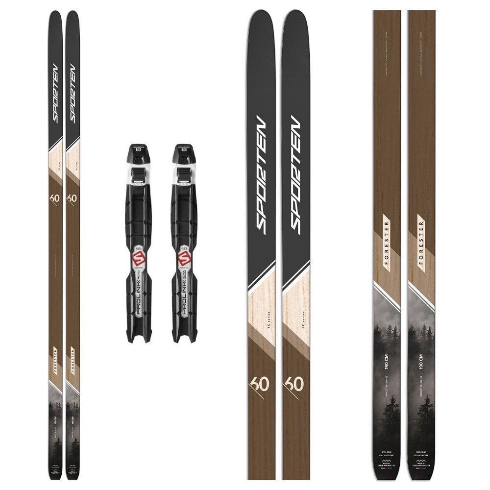 Backcountry běžky SPORTEN Forester MgE 60 s vázáním SALOMON Prolink Auto - NNN