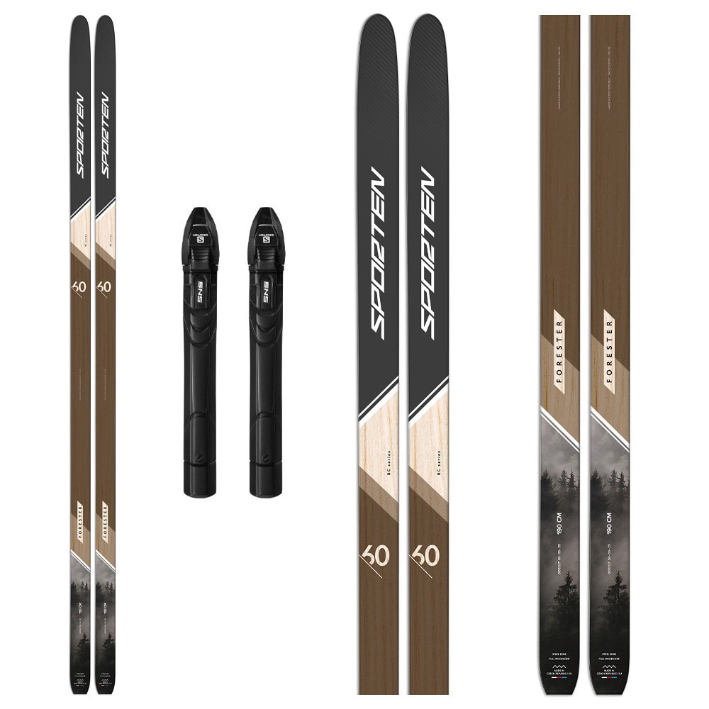 Backcountry běžky SPORTEN Forester SKIN se stoupacím pásem a vázáním SNS