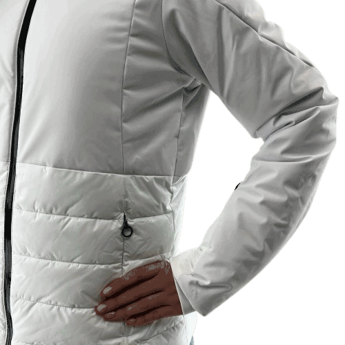 Lyžařská bunda CAMPAGNOLO Woman Jacket Zip Hood Bianco Nero