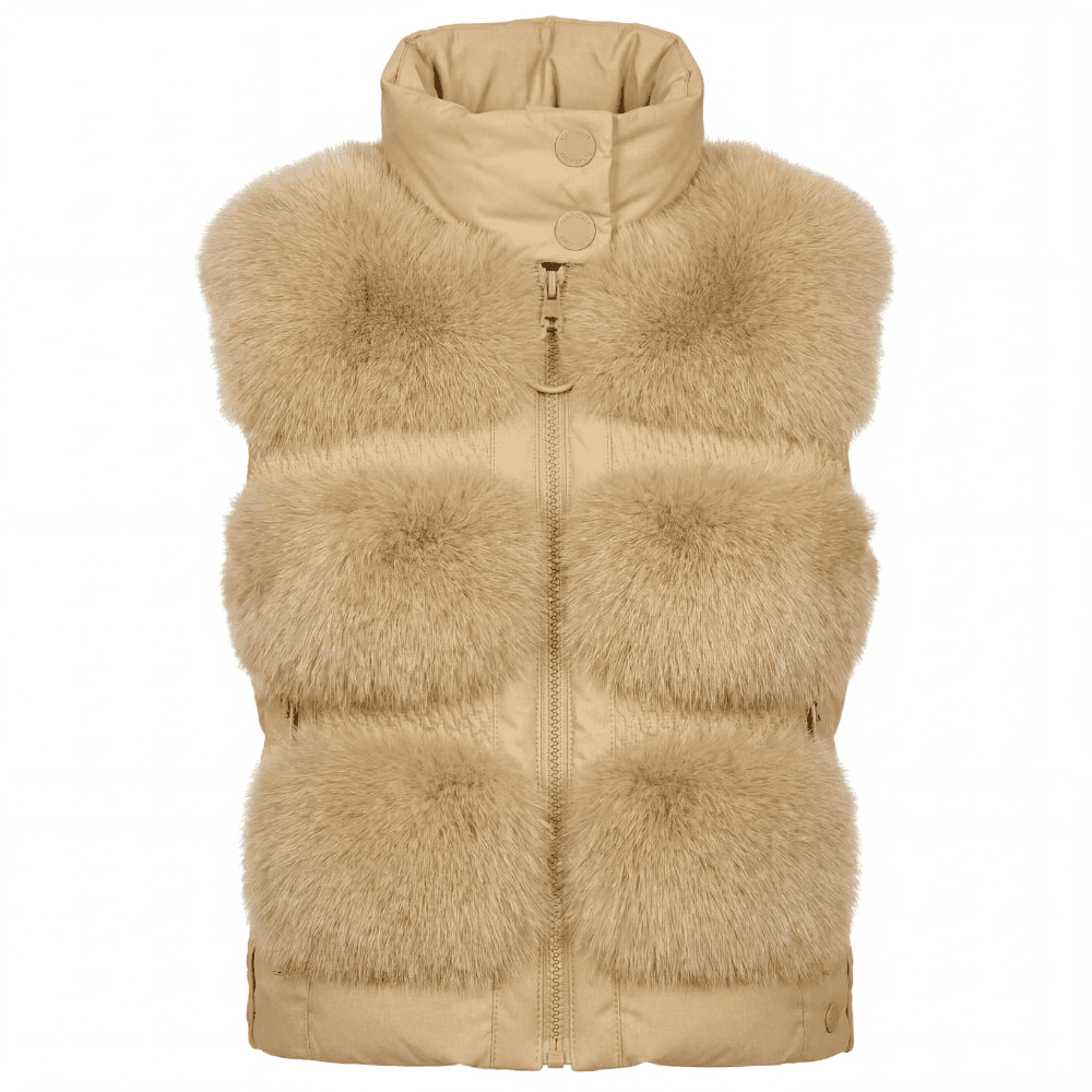 Dámská vesta GOLDBERGH Chic Faux Caramello