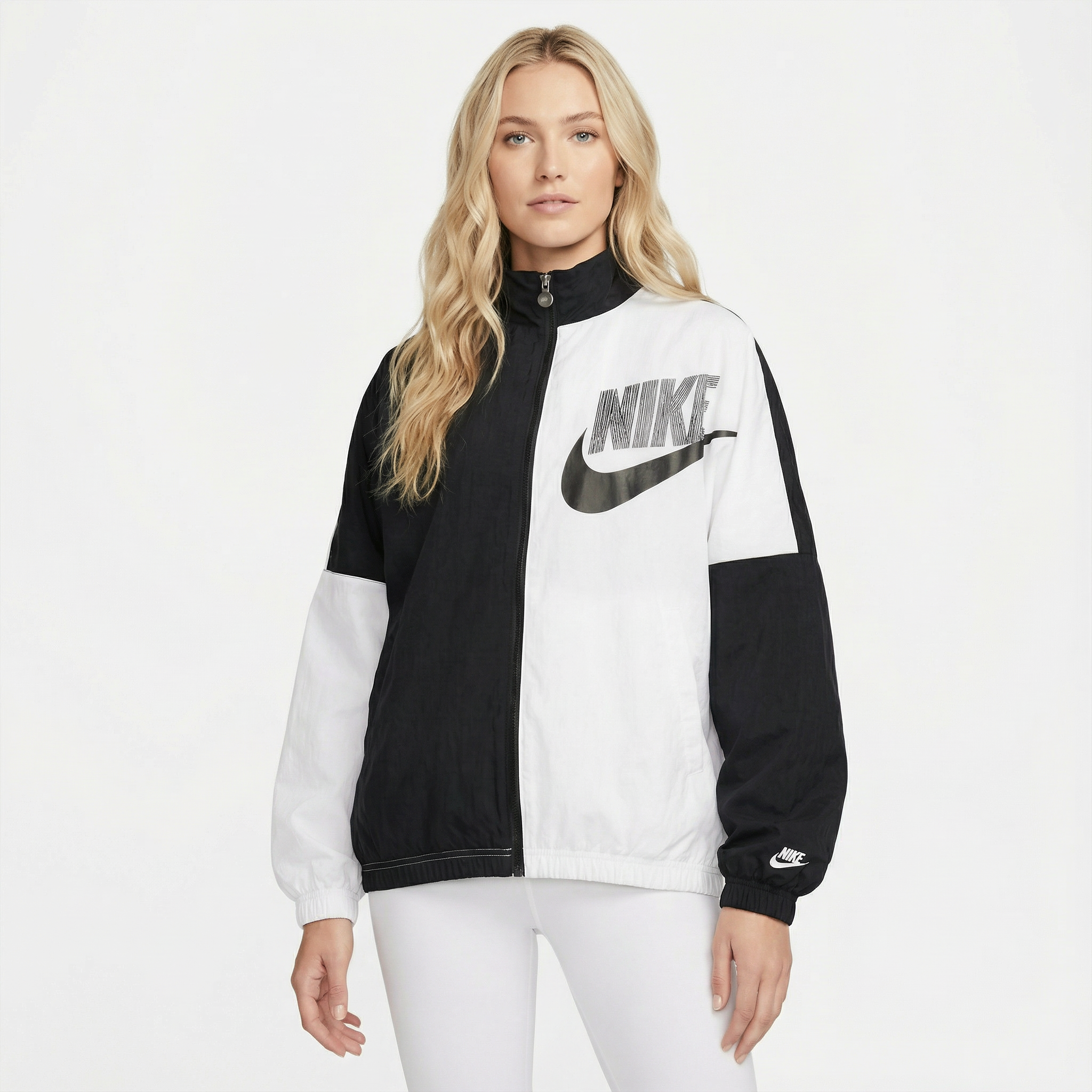 Dámská bunda NIKE NSW WVN Jacket Black/White