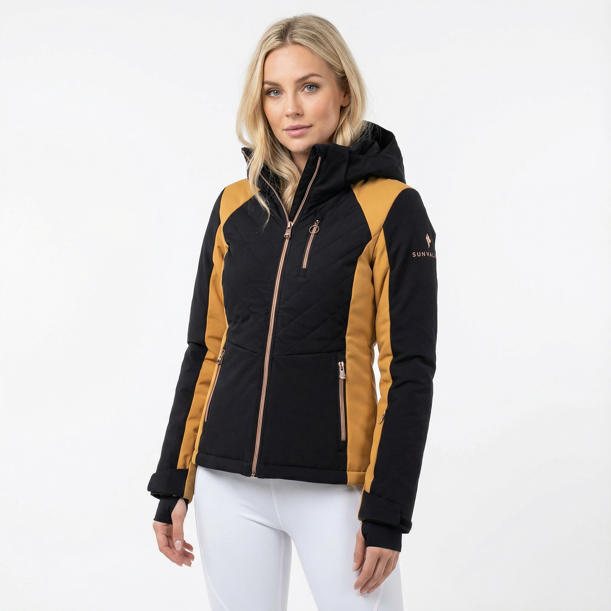 Lyžařská bunda SUN VALLEY Korp W Black/Camel