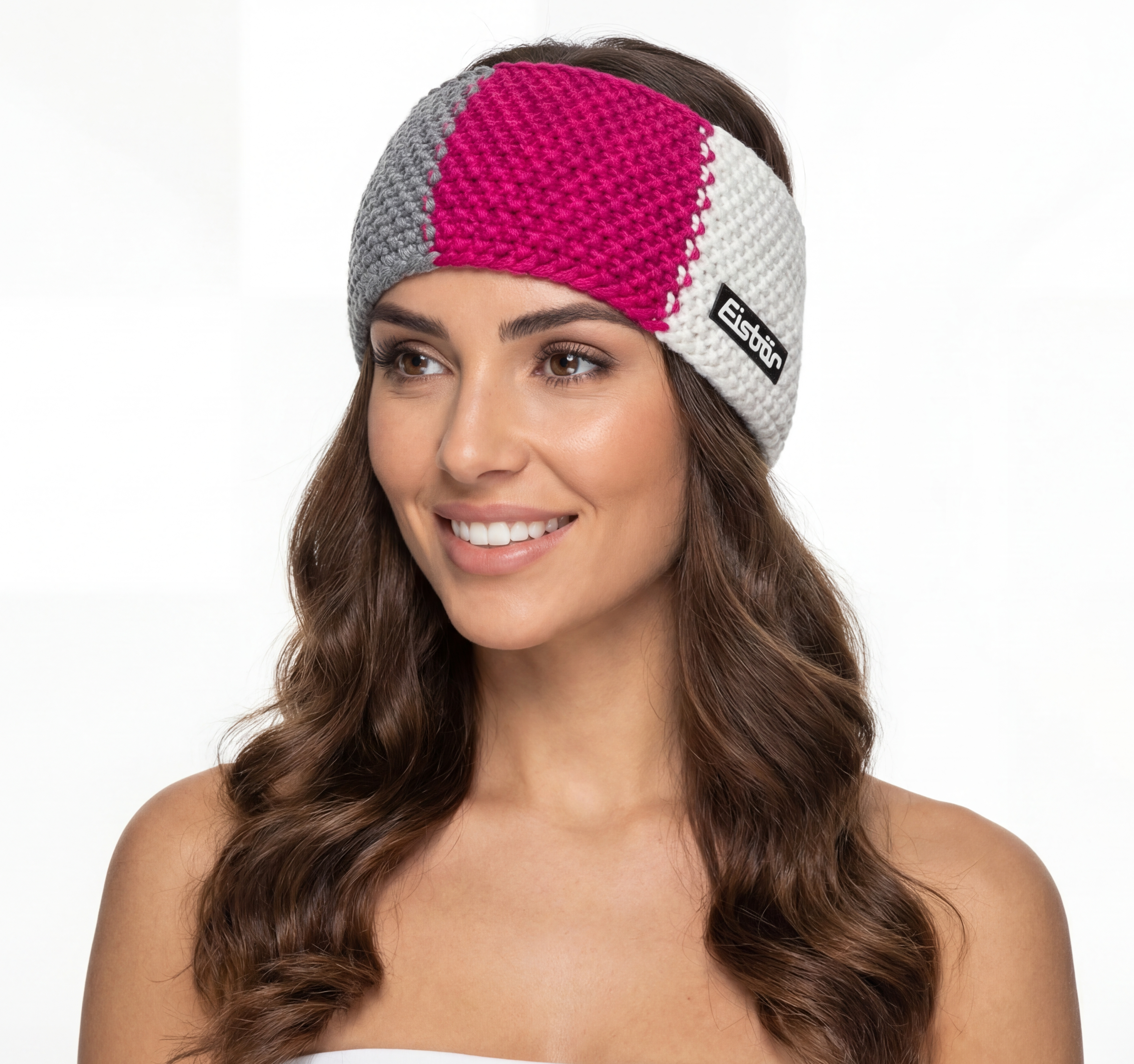 Zimní čelenka EISBÄR Jamie Flag STB Pink