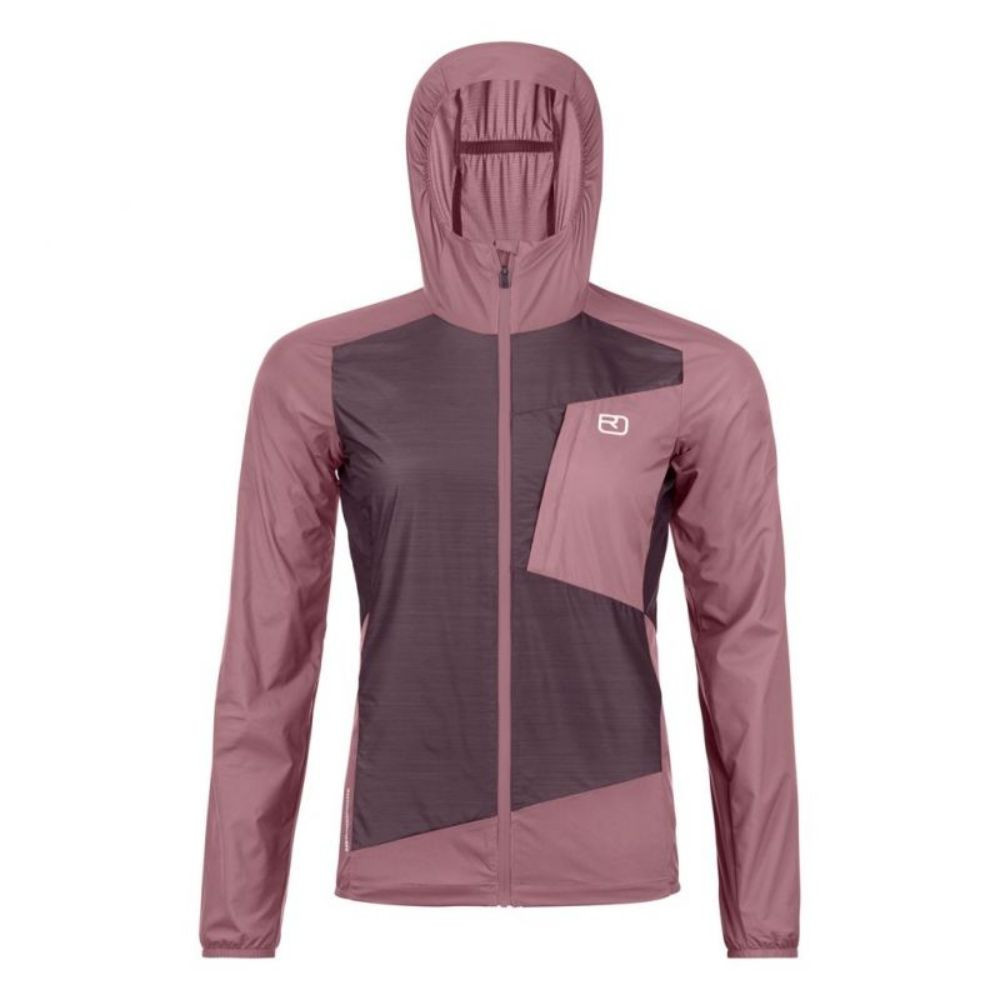 Merino bunda ORTOVOX Trace Windbreaker Jacket W Chestnut