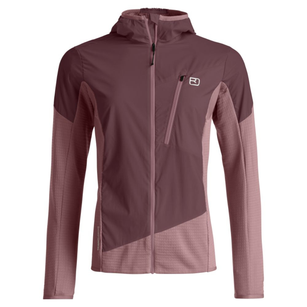Merino bunda ORTOVOX Trace Hybrid Jacket Chestnut