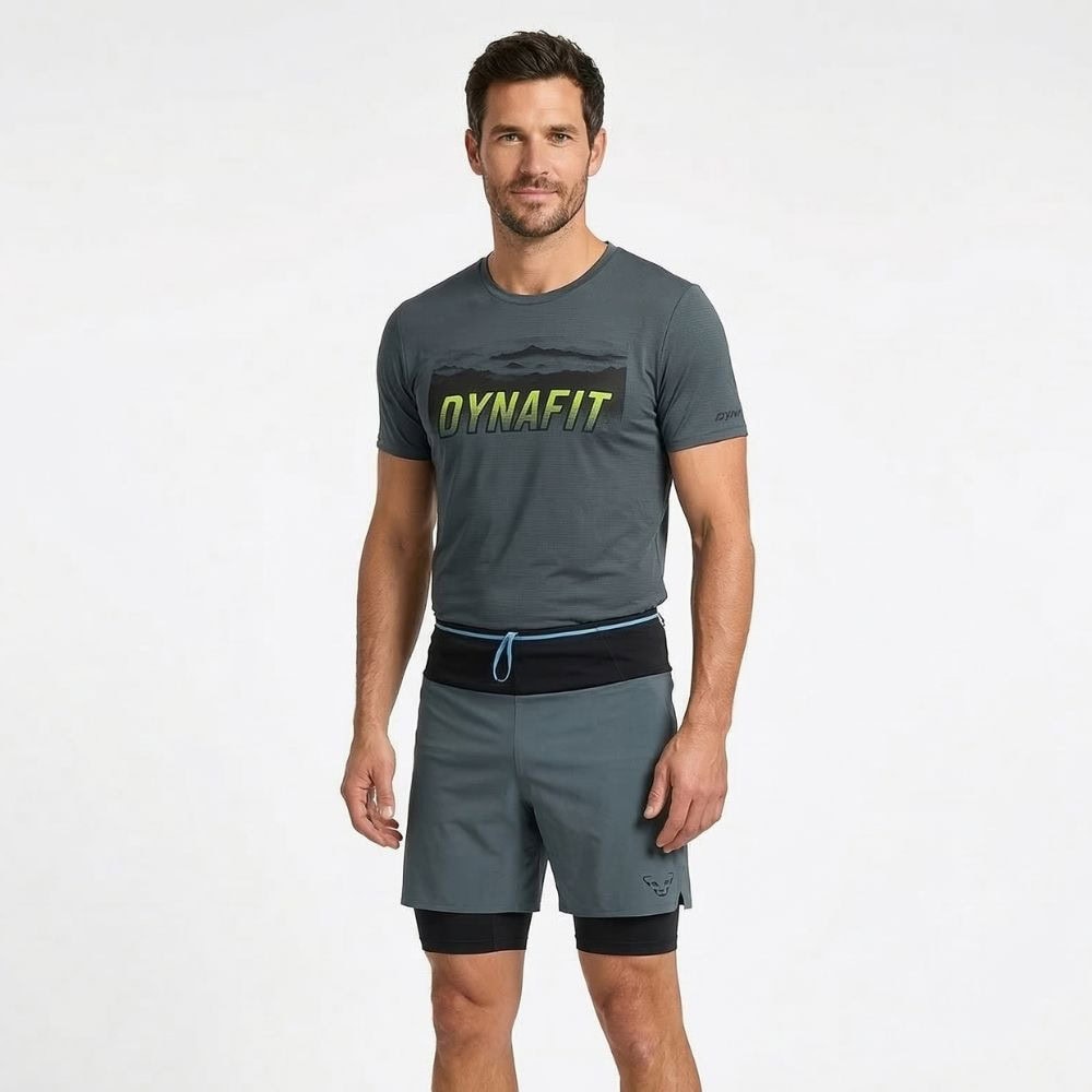 Komplet DYNAFIT Transalper Graphic S/S Tee + Ultra 2/1 Shorts M Cinder