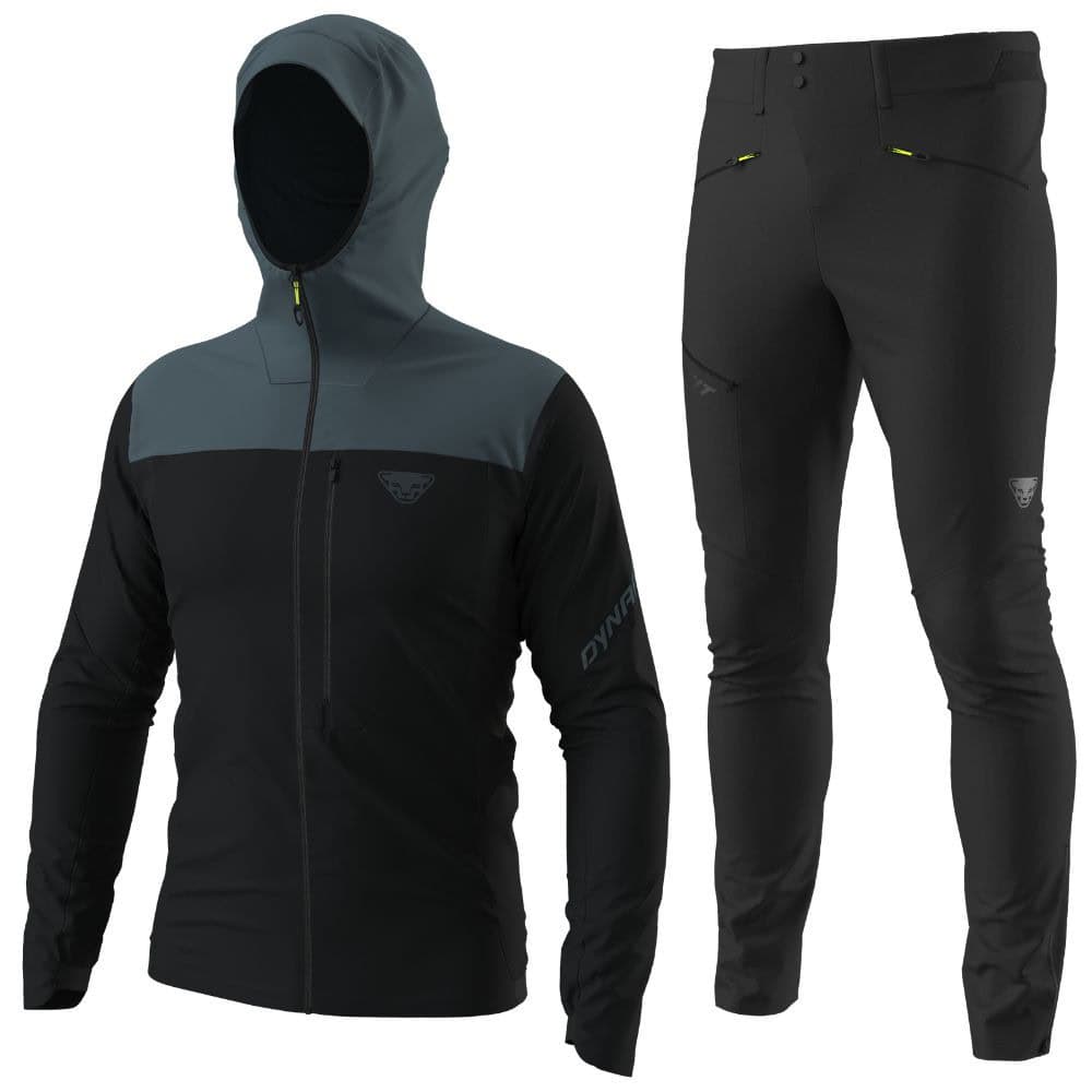 Komplet DYNAFIT Transalper Traverse Dynastretch Jacket M Cinder + Transalper Dst Pants M Black Out