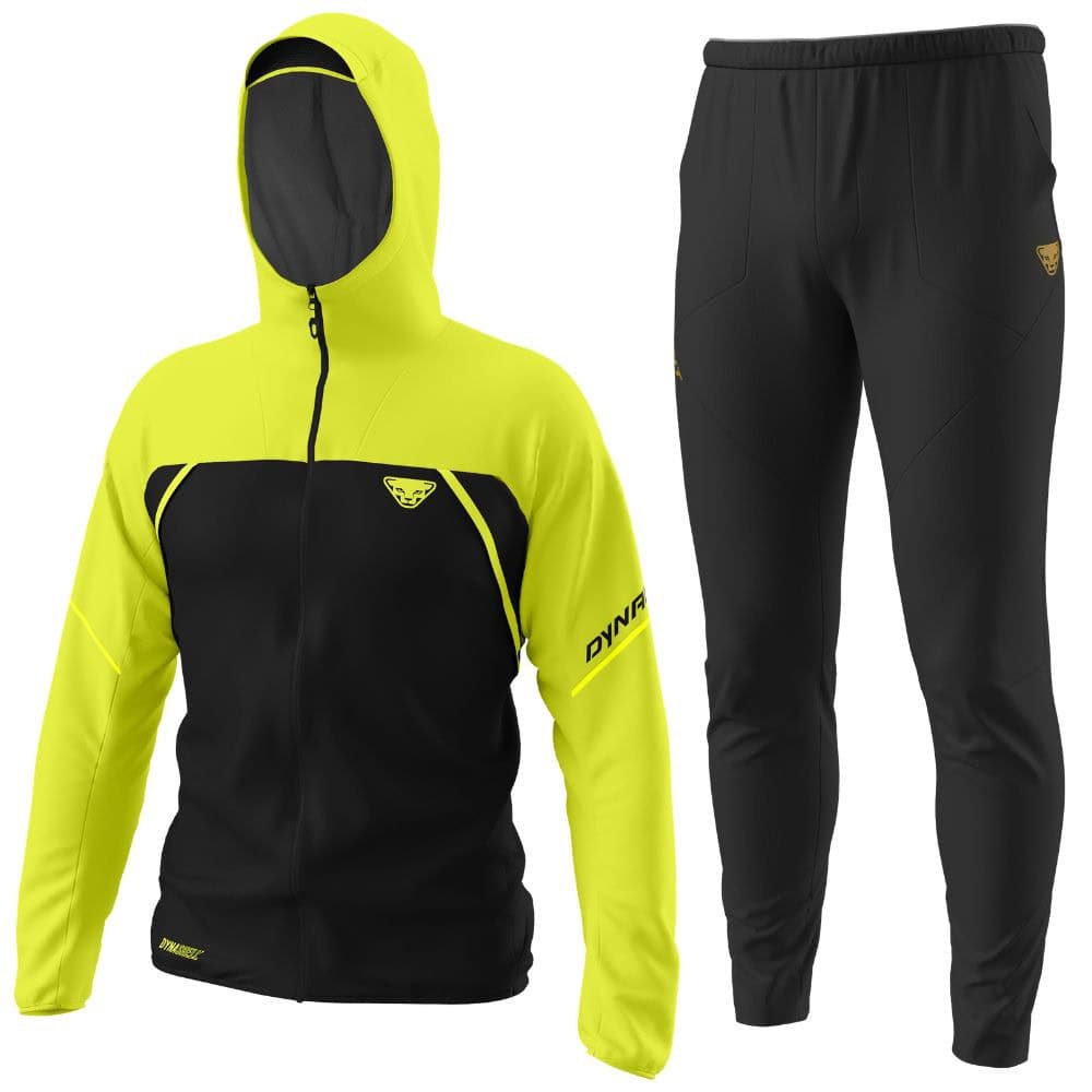 Komplet DYNAFIT Alpine 3L Jacket Ultra Yellow + Trail Pants Black Out