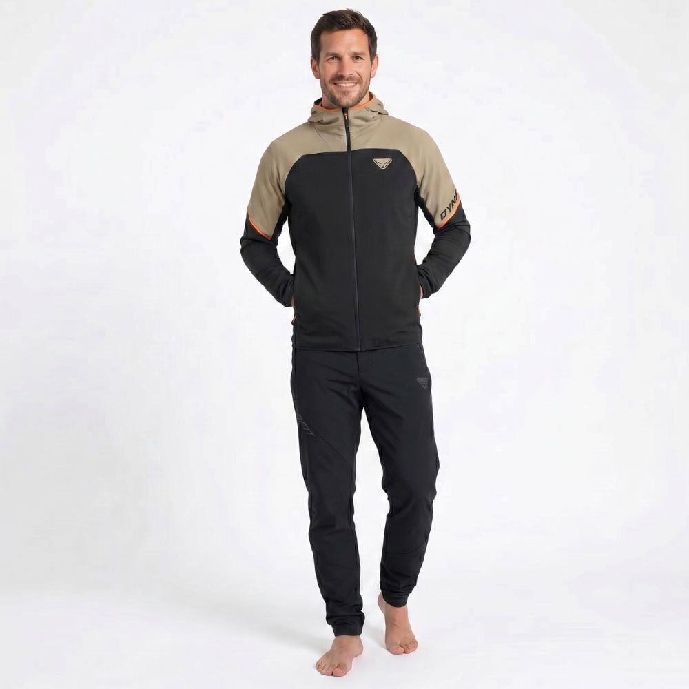 Komplet DYNAFIT Alpine Wind Jacket M Fallen Rock + Traverse Dynastretch Pants M Black Out