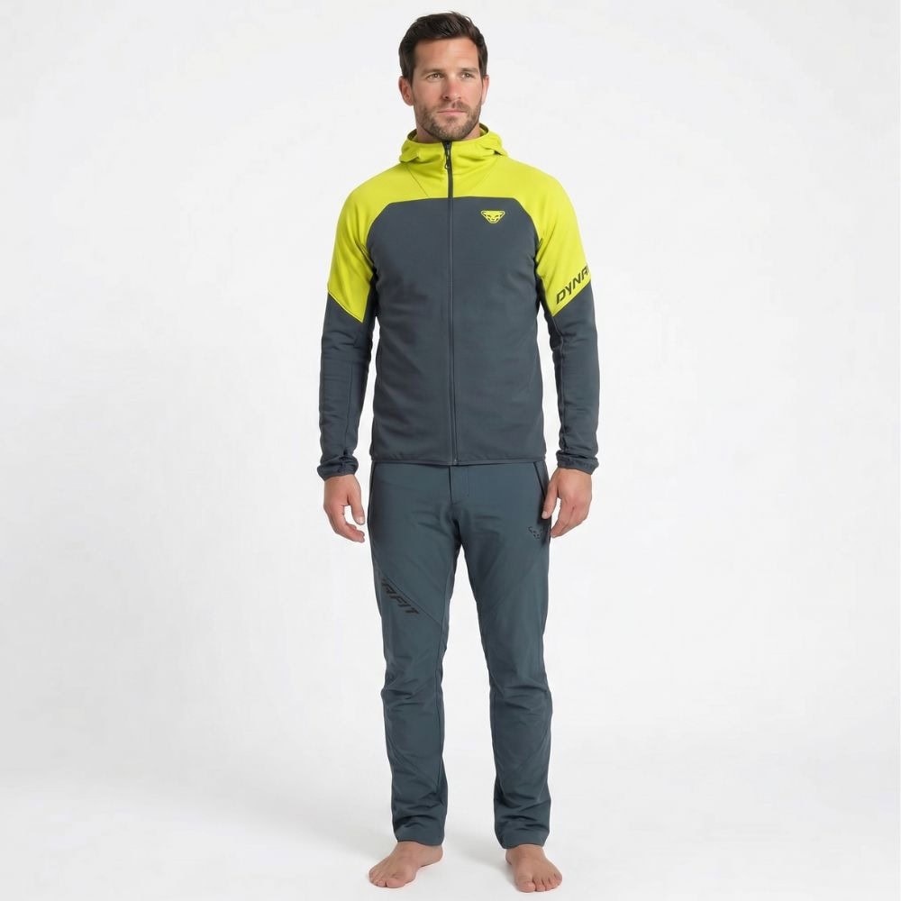 Komplet DYNAFIT Alpine Wind Jacket M Ultra Yellow + Transalper 2 Light DST Pants M Cinder