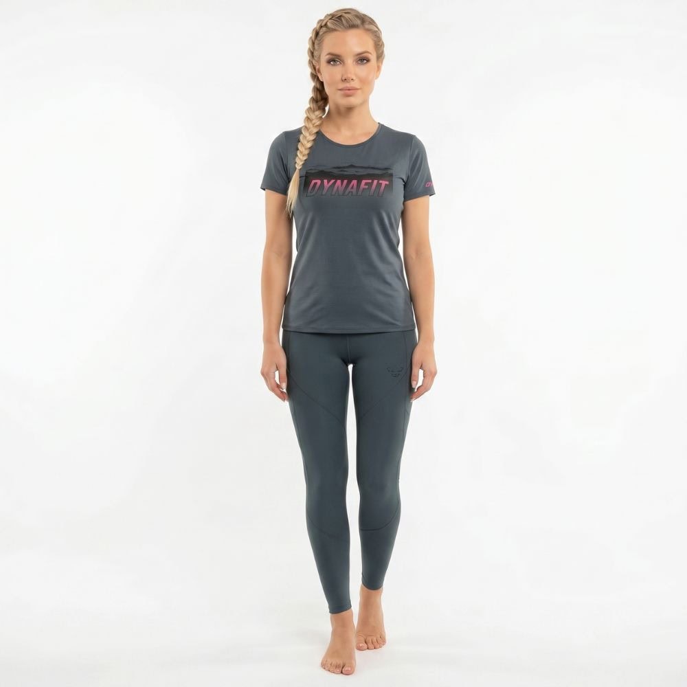 Komplet DYNAFIT Transalper Graphic S/S Tee W + Ultra Tights W Cinder