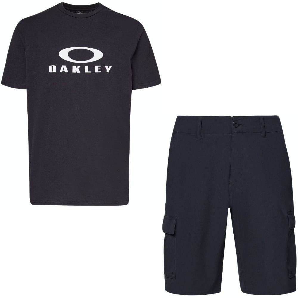 Komplet OAKLEY O Bark 2.0 Black + B1B Cargo hybrid Short