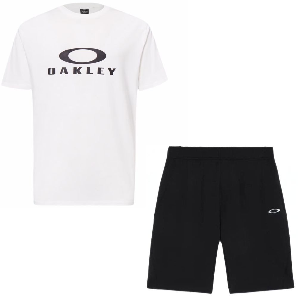 Komplet OAKLEY O Bark 2.0 White + Force Short Black