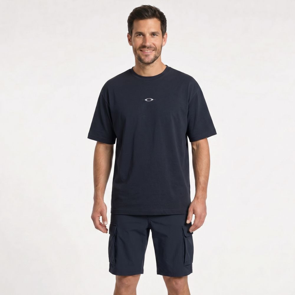 Komplet OAKLEY Stacked Tee 2.0 Black + B1B Cargo hybrid Short