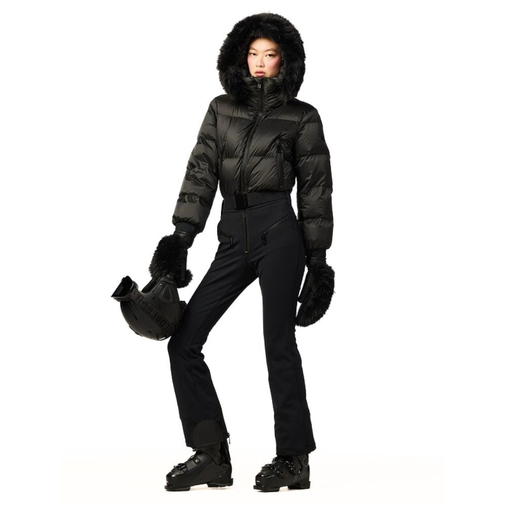 Luxusní lyžařský overal GOLDBERGH Sayaka Ski Suit Faux Border Black