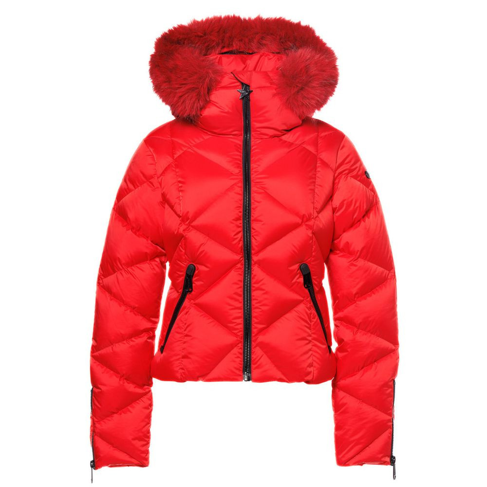 Luxusní dámská péřová bunda GOLDBERGH Harumi Ski Jacket Faux Border Flame