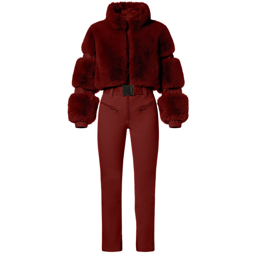 Luxusní lyžařský overal GOLDBERGH Lieke Ski Suit Vino Rosso
