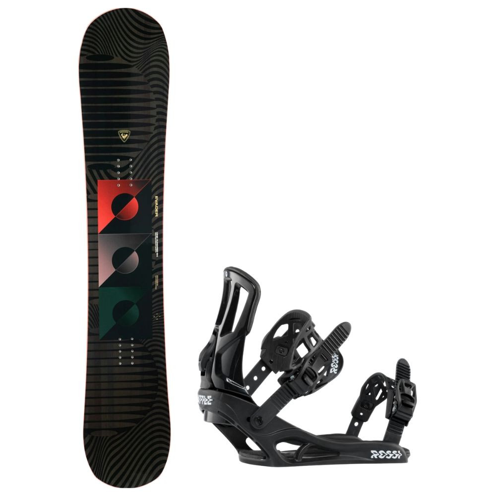 Snowboardový set ROSSIGNOL Evader s vázáním Battle B&W
